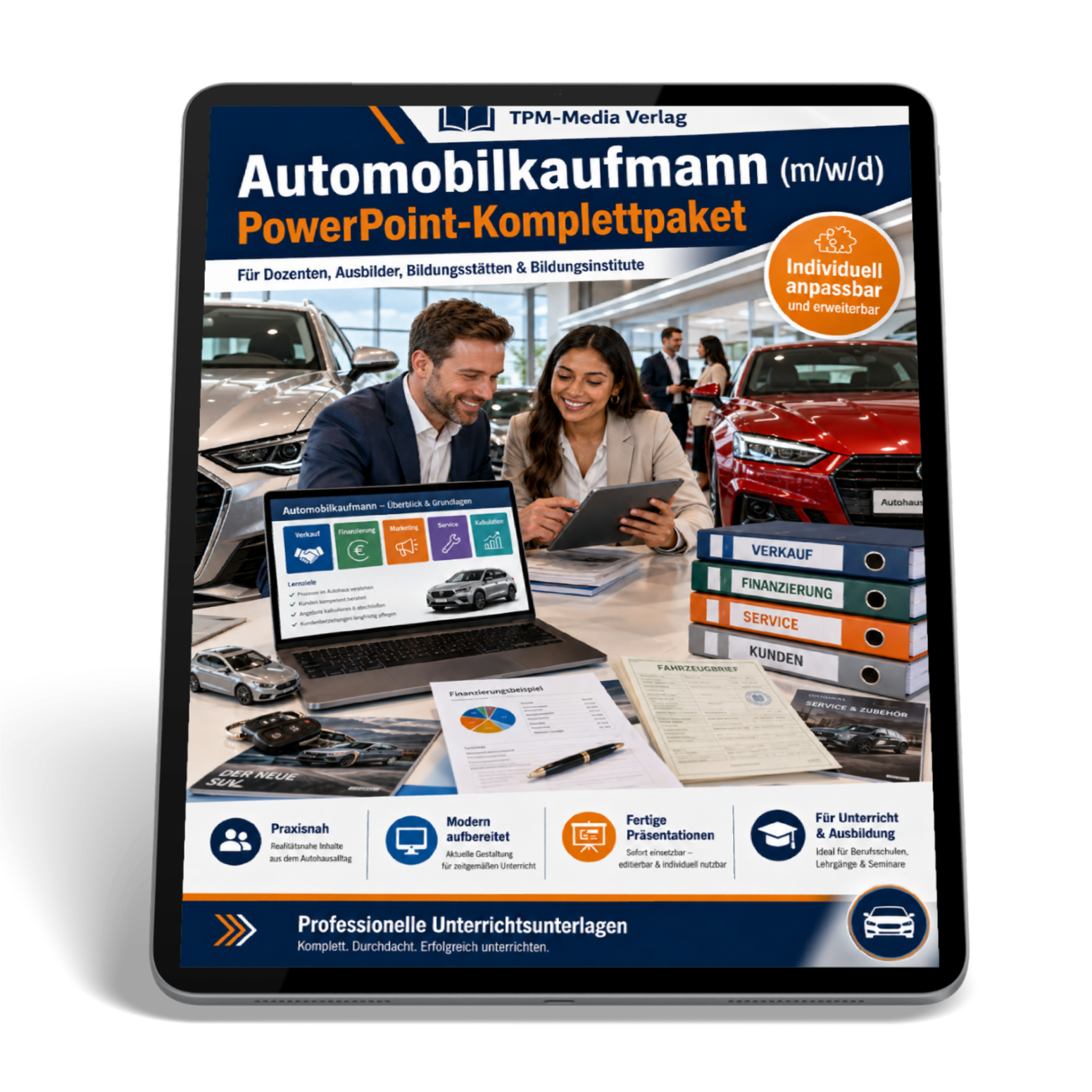 PowerPoint-Komplettpaket für die Ausbildung zum Automobilkaufmann (m/w/d)