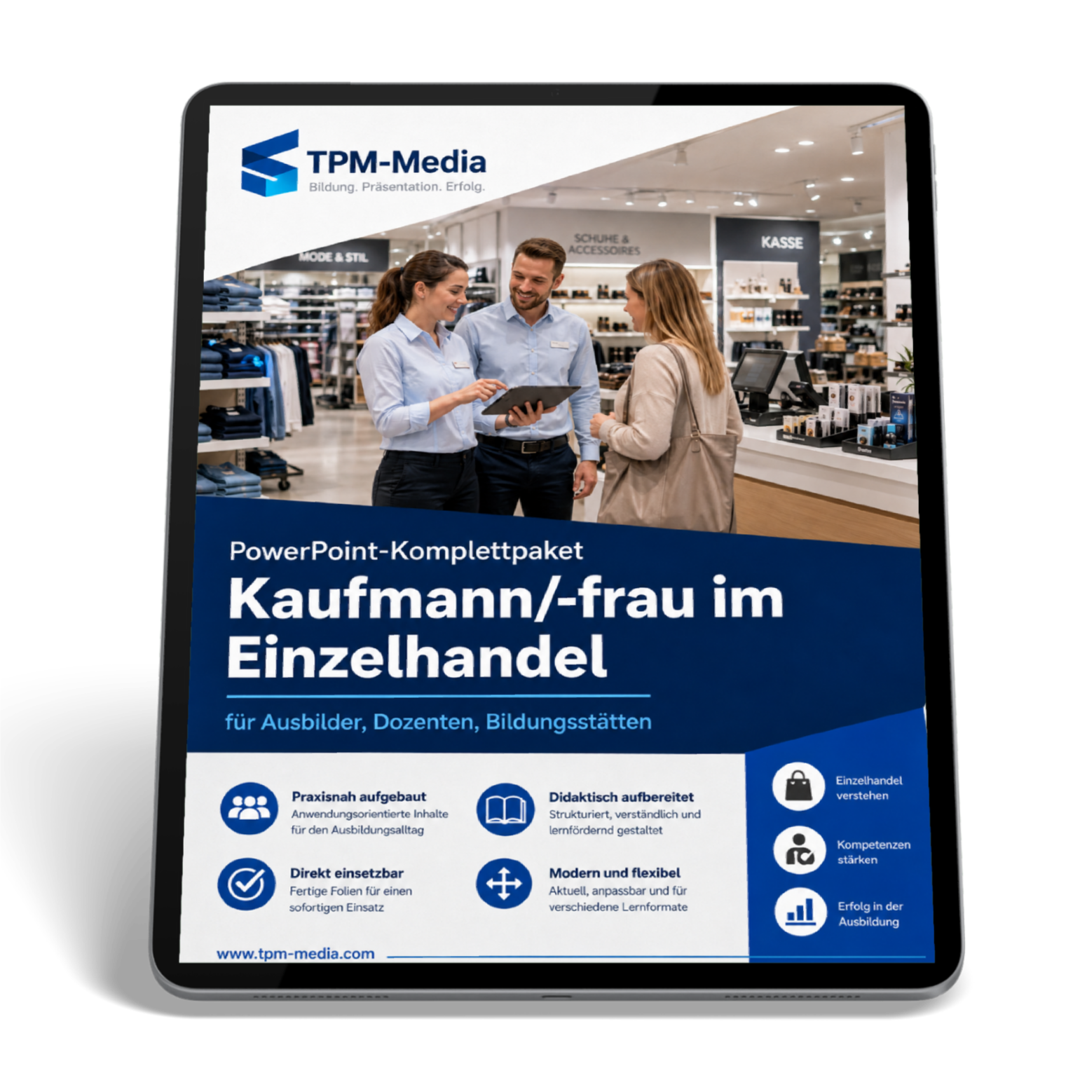 PowerPoint-Komplettpaket für die Ausbildung zum Kaufmann im Einzelhandel / Kauffrau im Einzelhandel