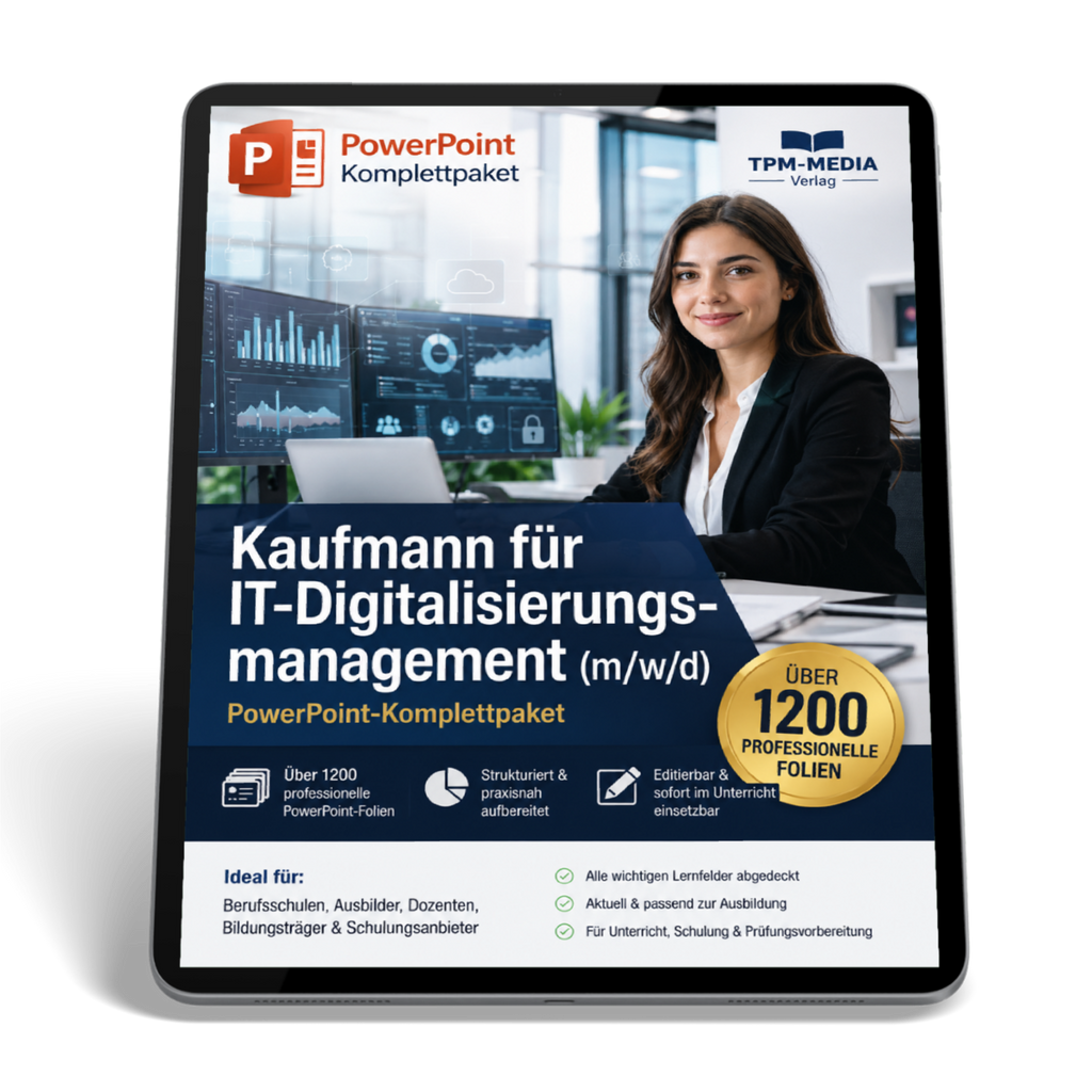 PowerPoint-Komplettpaket für die Ausbildung zum Kaufmann für Digitalisierungsmanagement (m/w/d)