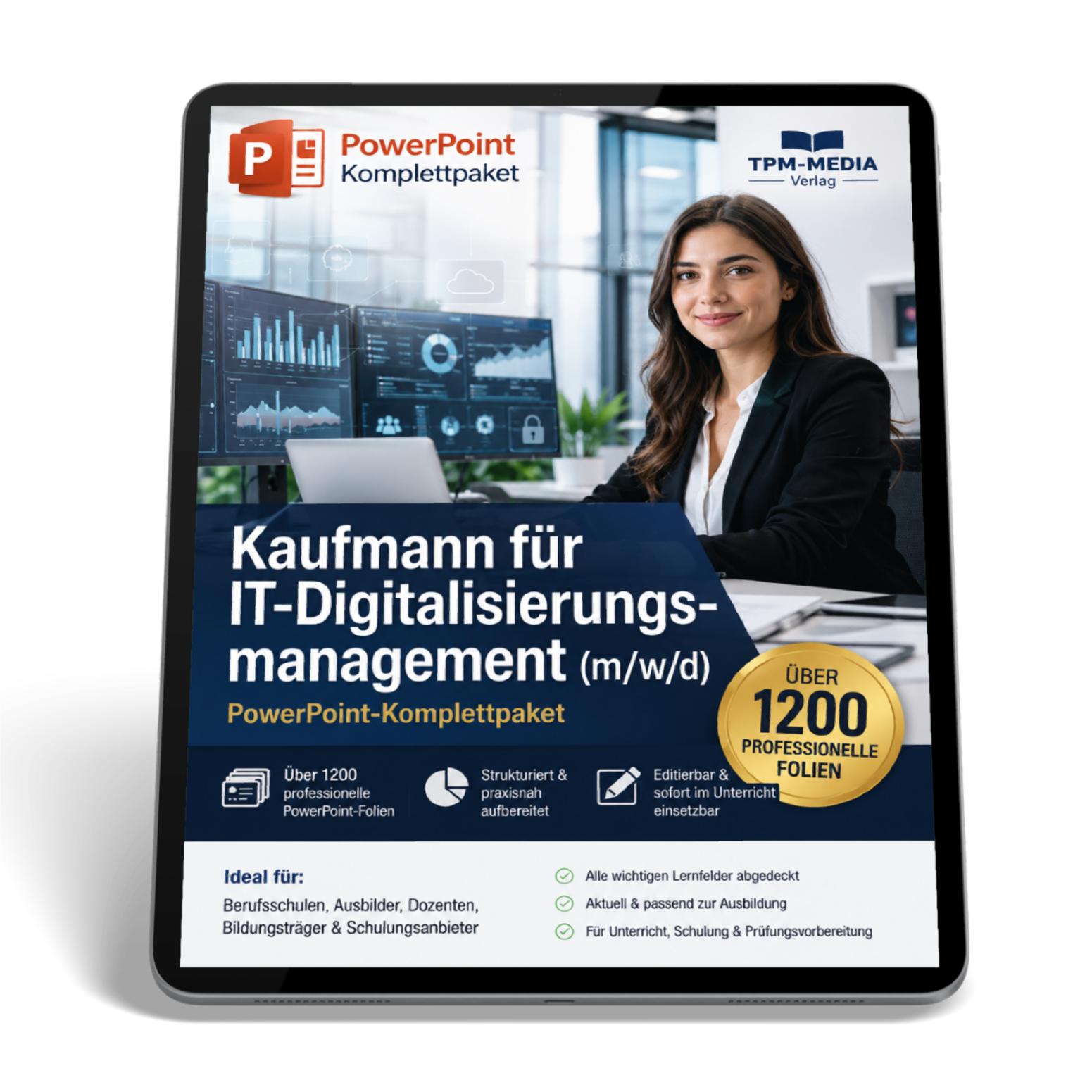 PowerPoint-Komplettpaket für die Ausbildung zum Kaufmann für Digitalisierungsmanagement (m/w/d)
