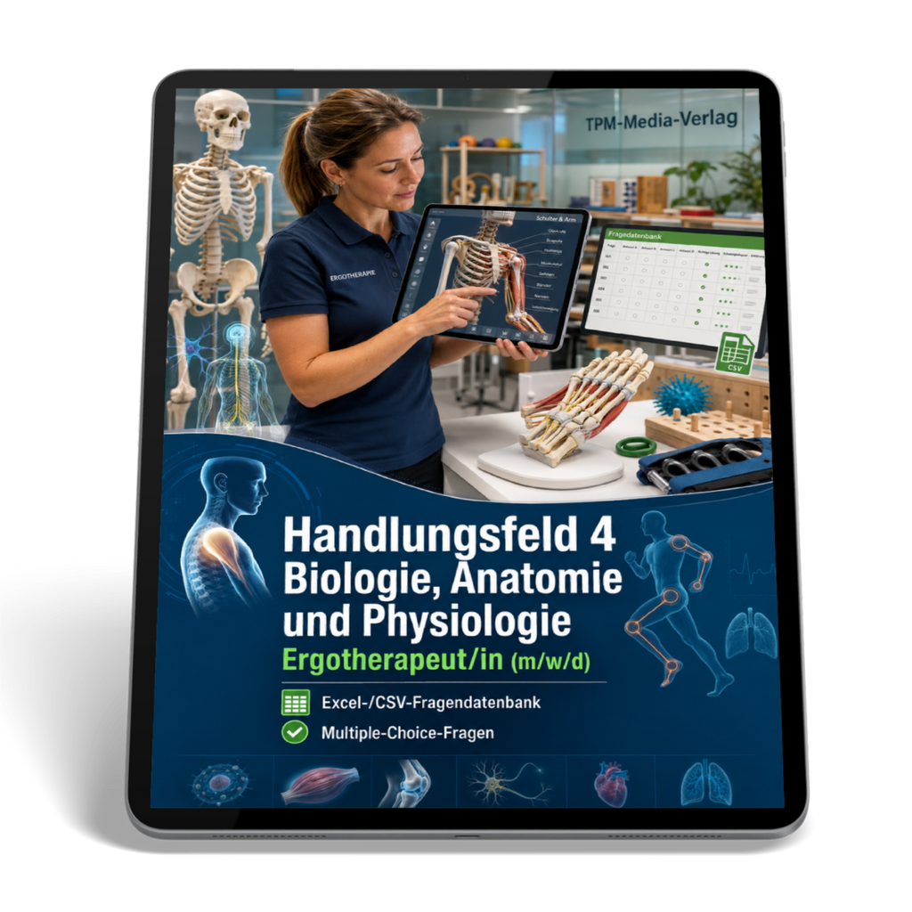 Ergotherapeut - Handlungsfeld 4 gewerbliche Excel-Fragenkatalog Datenbank (Sofort-Download)