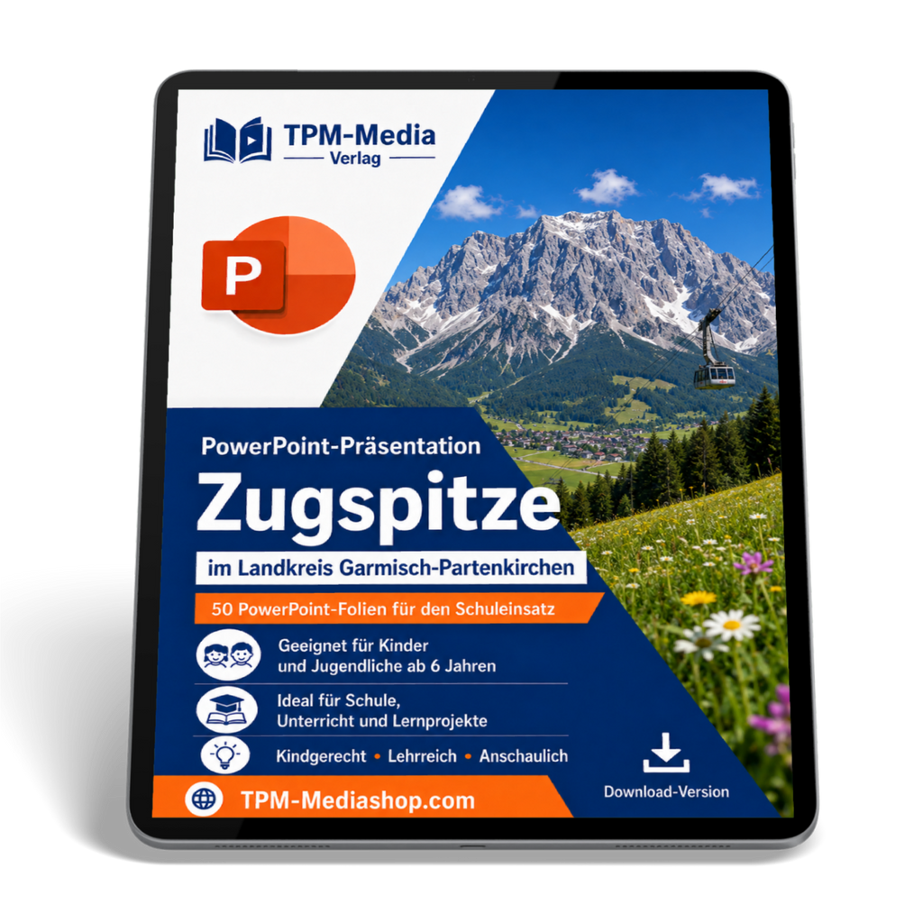 Zugspitze PowerPoint Präsentation für den Schuleinsatz - Download-Version