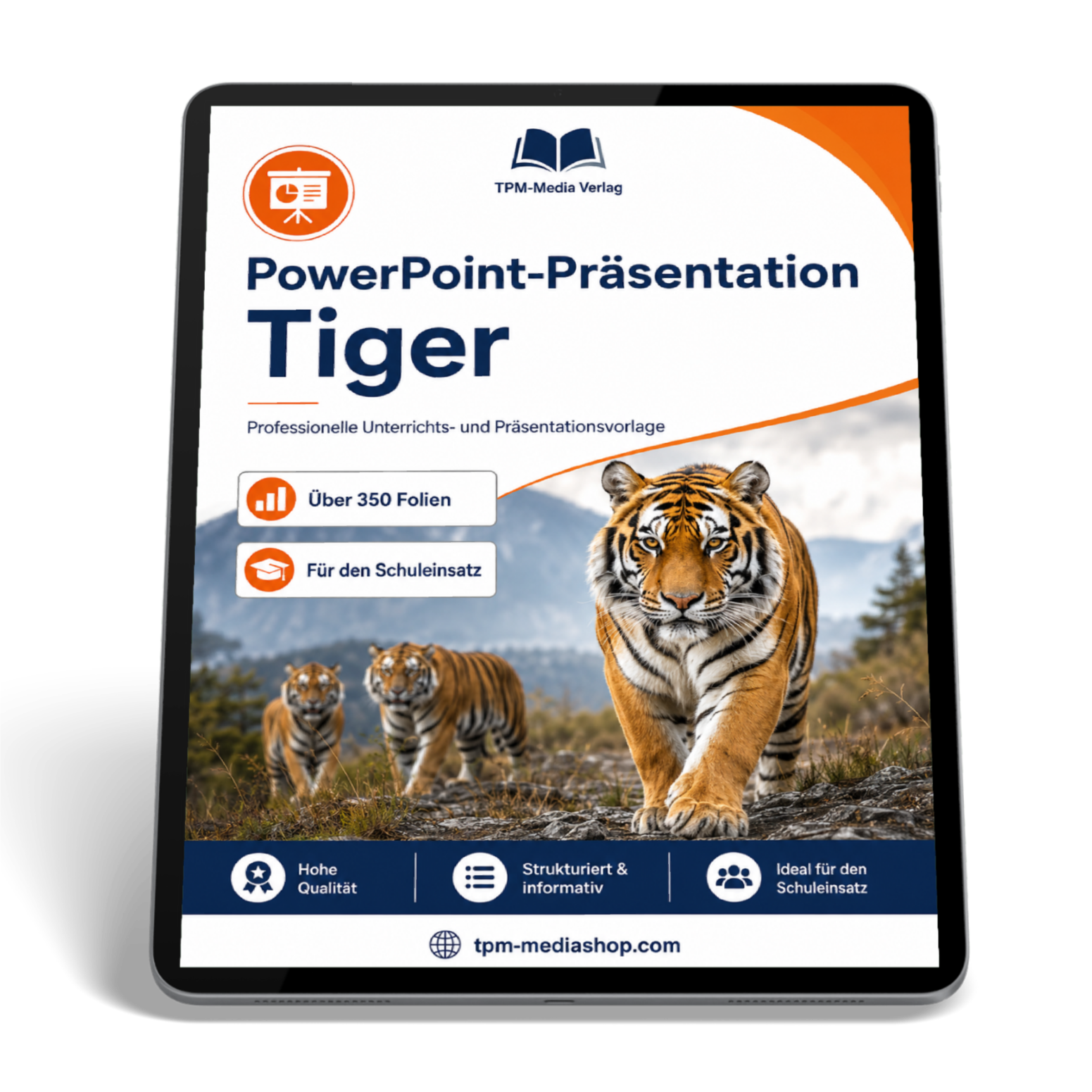 Tiger PowerPoint Präsentation Schule - Download-Version für den Schuleinsatz
