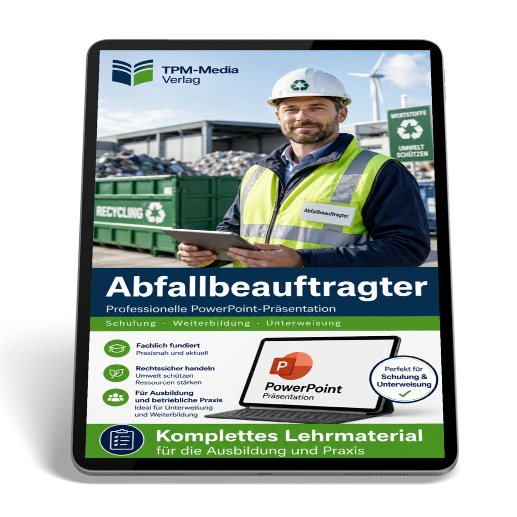 PowerPoint-Abfallbeauftragter-Ausbildung - Kompaktes Komplettpaket für Ihre Ausbildung - TPM-Media Verlag
