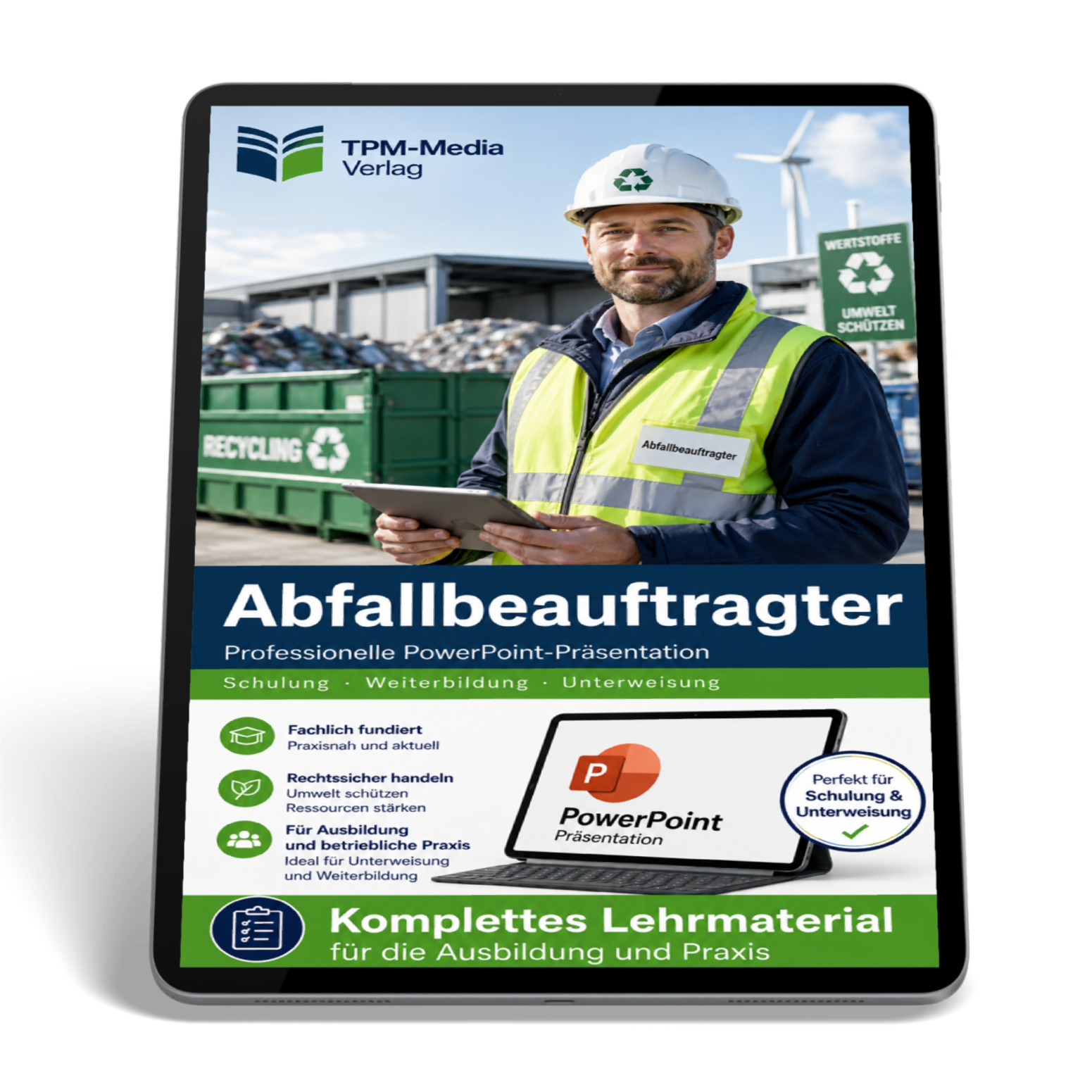 PowerPoint-Abfallbeauftragter-Ausbildung - Kompaktes Komplettpaket für Ihre Ausbildung - TPM-Media Verlag