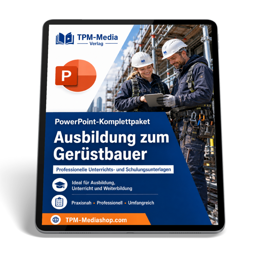PowerPoint-Komplettpaket - Ausbildung zum Gerüstbauer (m/w/d)