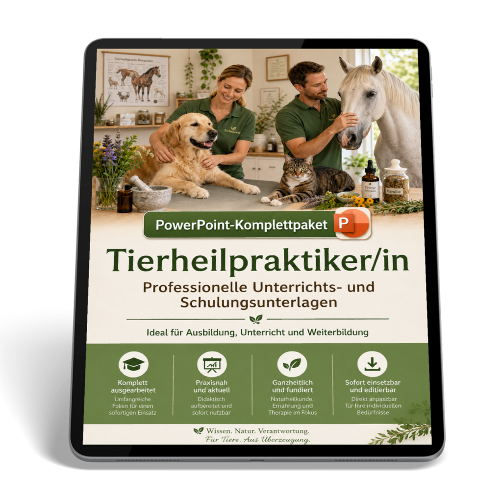 PowerPoint Ausbildung Tierheilpraktiker - Kompaktes Komplettpaket für angehende Tierheilpraktiker