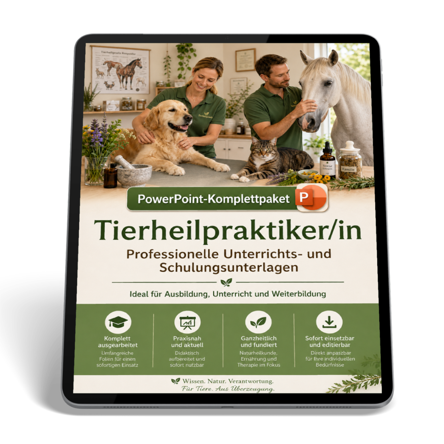 PowerPoint Ausbildung Tierheilpraktiker - Kompaktes Komplettpaket für angehende Tierheilpraktiker