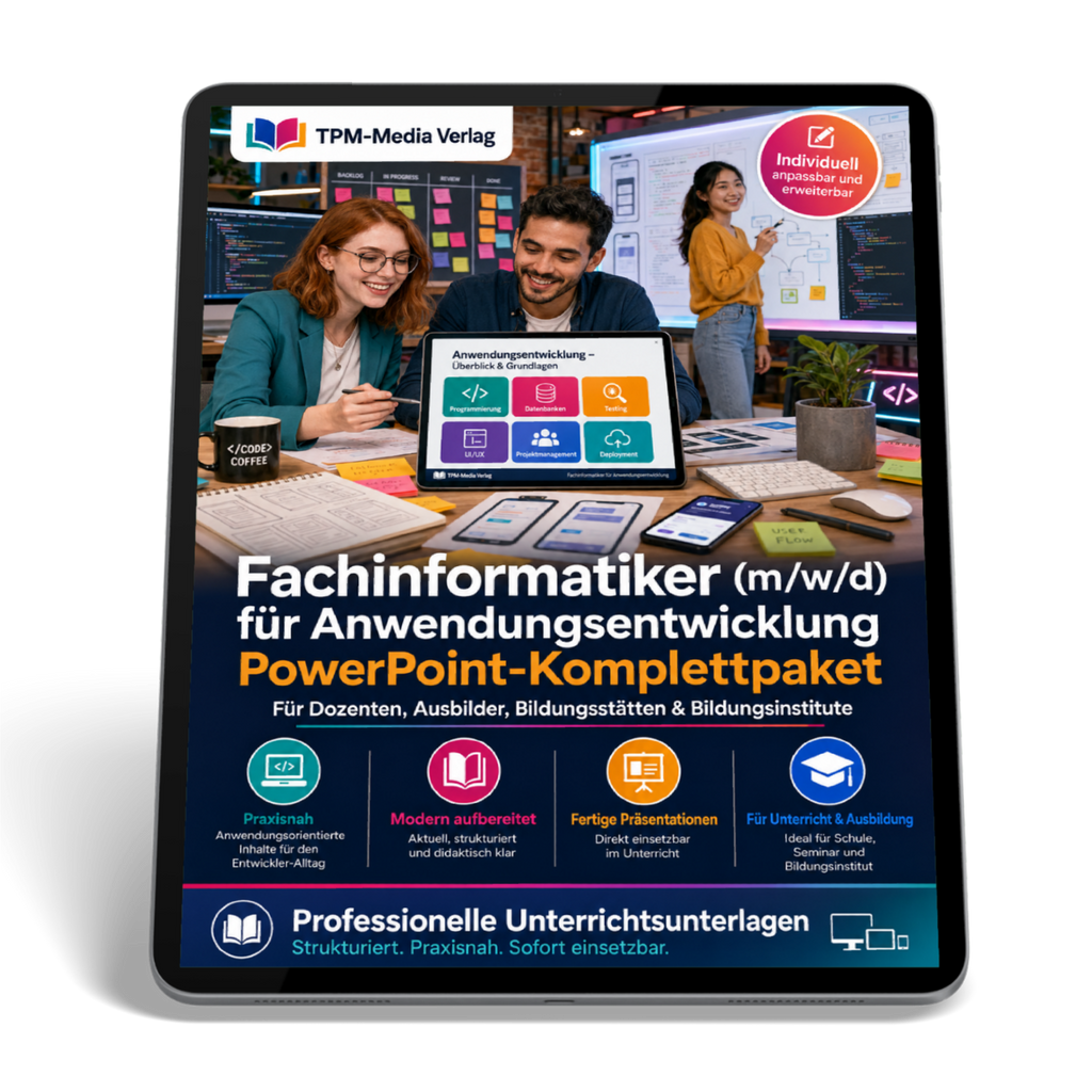 PowerPoint-Komplettpaket für die Ausbildung zum Fachinformatiker - Fachrichtung Anwendungsentwicklung (m/w/d)