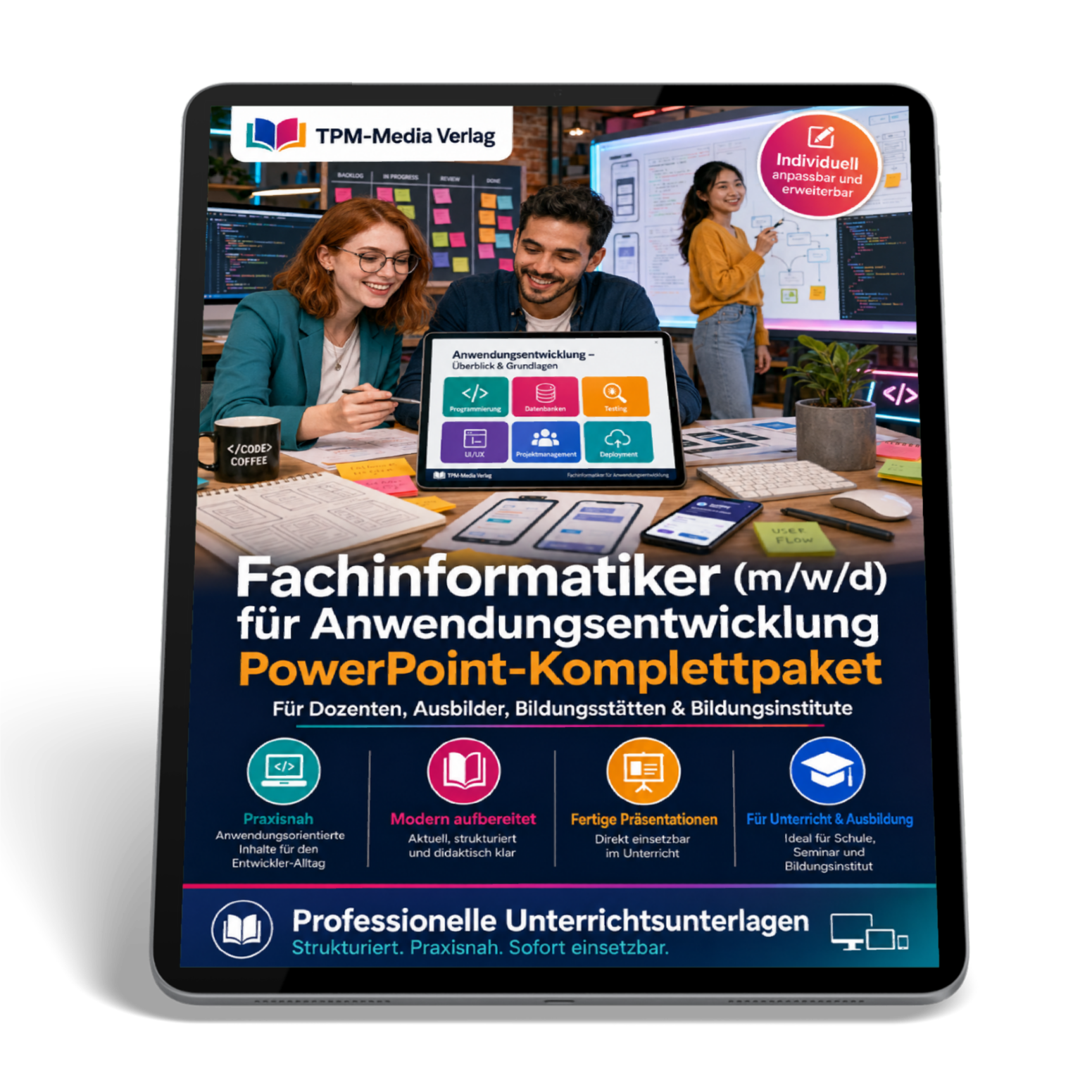 PowerPoint-Komplettpaket für die Ausbildung zum Fachinformatiker - Fachrichtung Anwendungsentwicklung (m/w/d)
