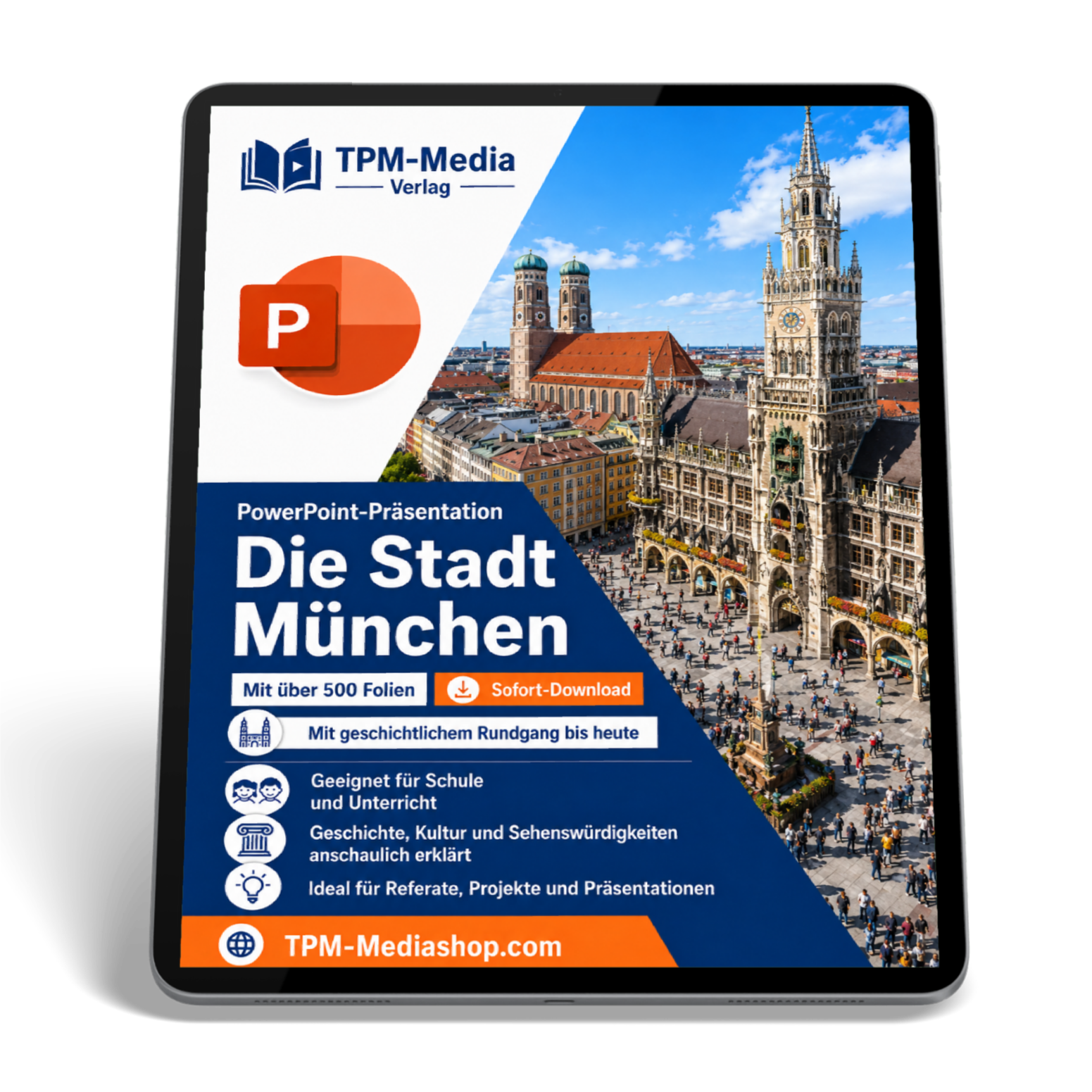 Stadt München  PowerPoint Präsentation für den Schuleinsatz - Download-Version