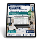 Kaufmann für Büromanagement - Lernfeld 2 gewerbliche Excel-Fragenkatalog Datenbank (Sofort-Download)