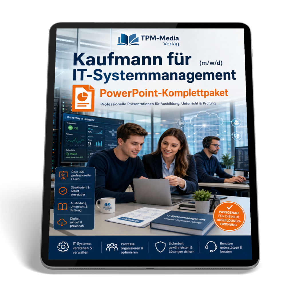 PowerPoint-Komplettpaket für die Ausbildung zum Kaufmann für IT-Systemmanagement (m/w/d)