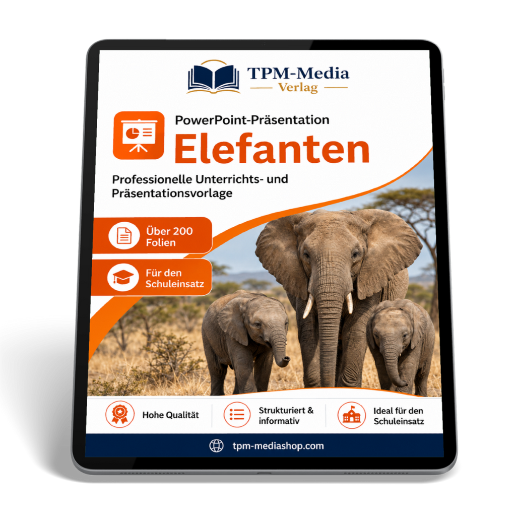 Elefanten PowerPoint Präsentation Schule - Download-Version für den Schuleinsatz