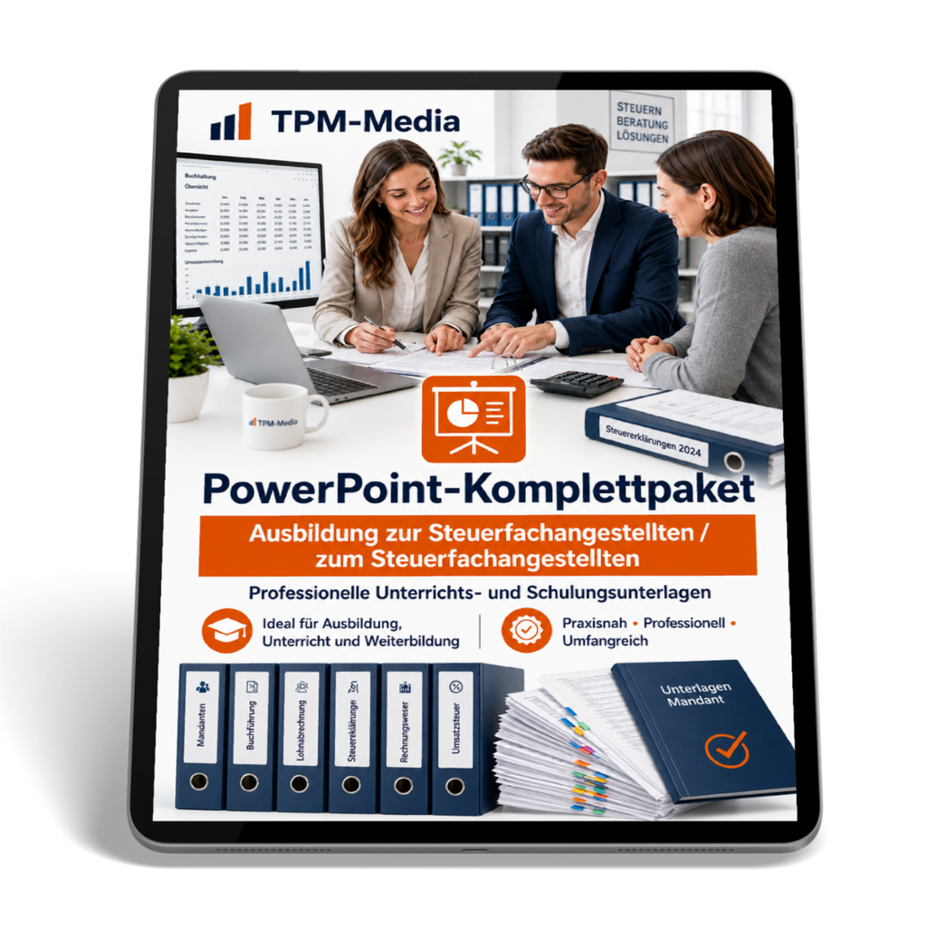 PowerPoint-Komplettpaket für Steuerfachangestellte in der Ausbildung
