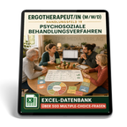 Ergotherapeut - Handlungsfeld 19 gewerbliche Excel-Fragenkatalog Datenbank (Sofort-Download)