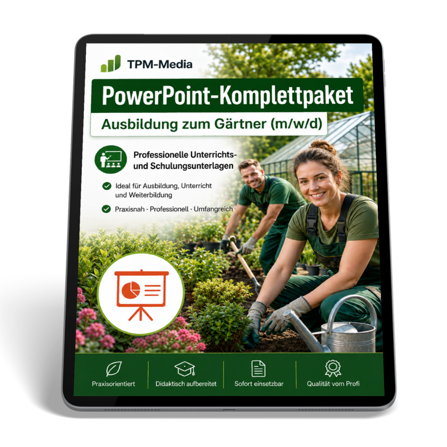 PowerPoint-Komplettpaket - Ausbildung zum Gärtner (m/w/d)