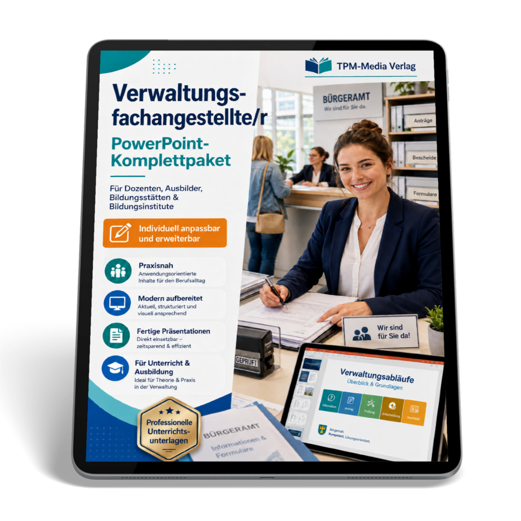 PowerPoint-Komplettpaket für die Ausbildung zur Verwaltungsfachangestellte/r