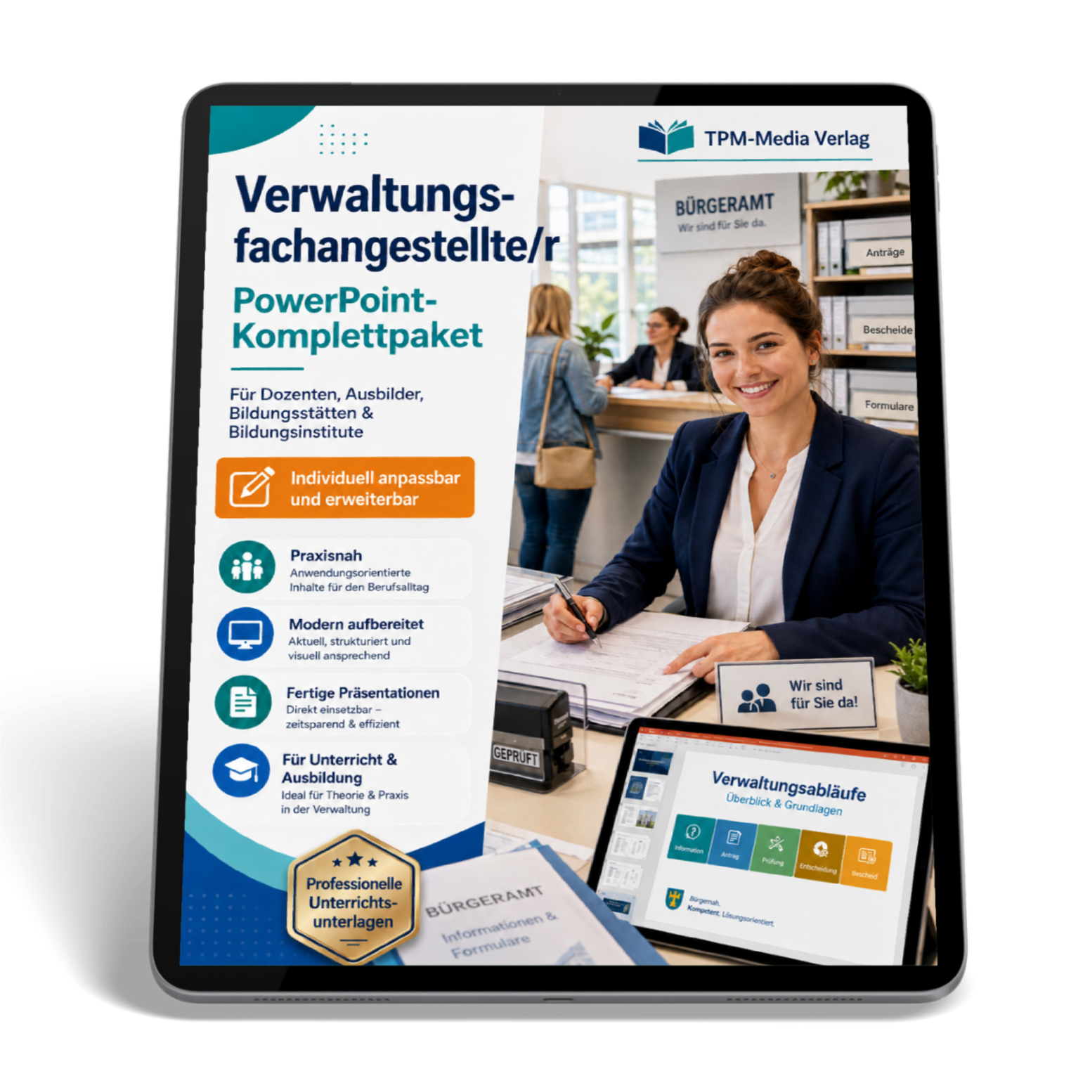 PowerPoint-Komplettpaket für die Ausbildung zur Verwaltungsfachangestellte/r