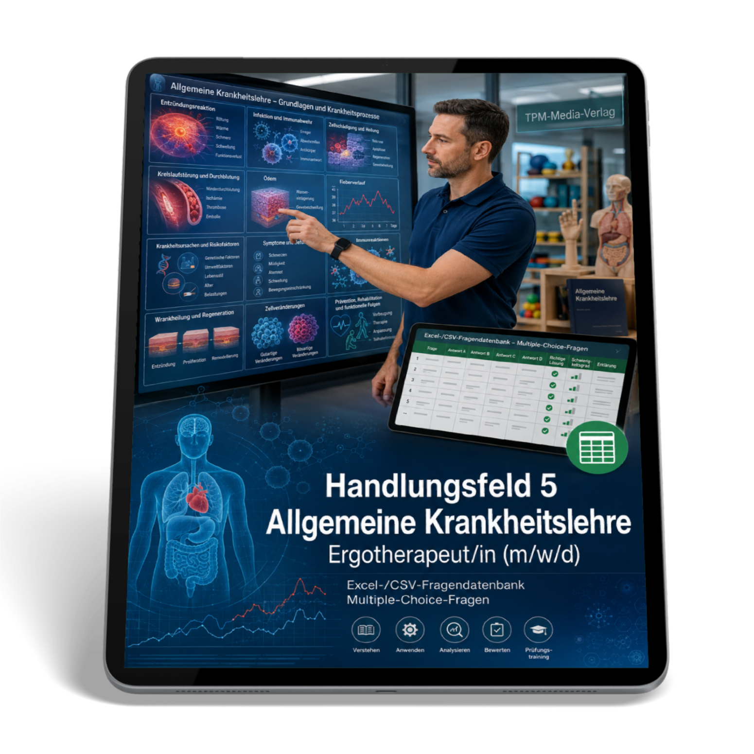 Ergotherapeut - Handlungsfeld 5 gewerbliche Excel-Fragenkatalog Datenbank (Sofort-Download)