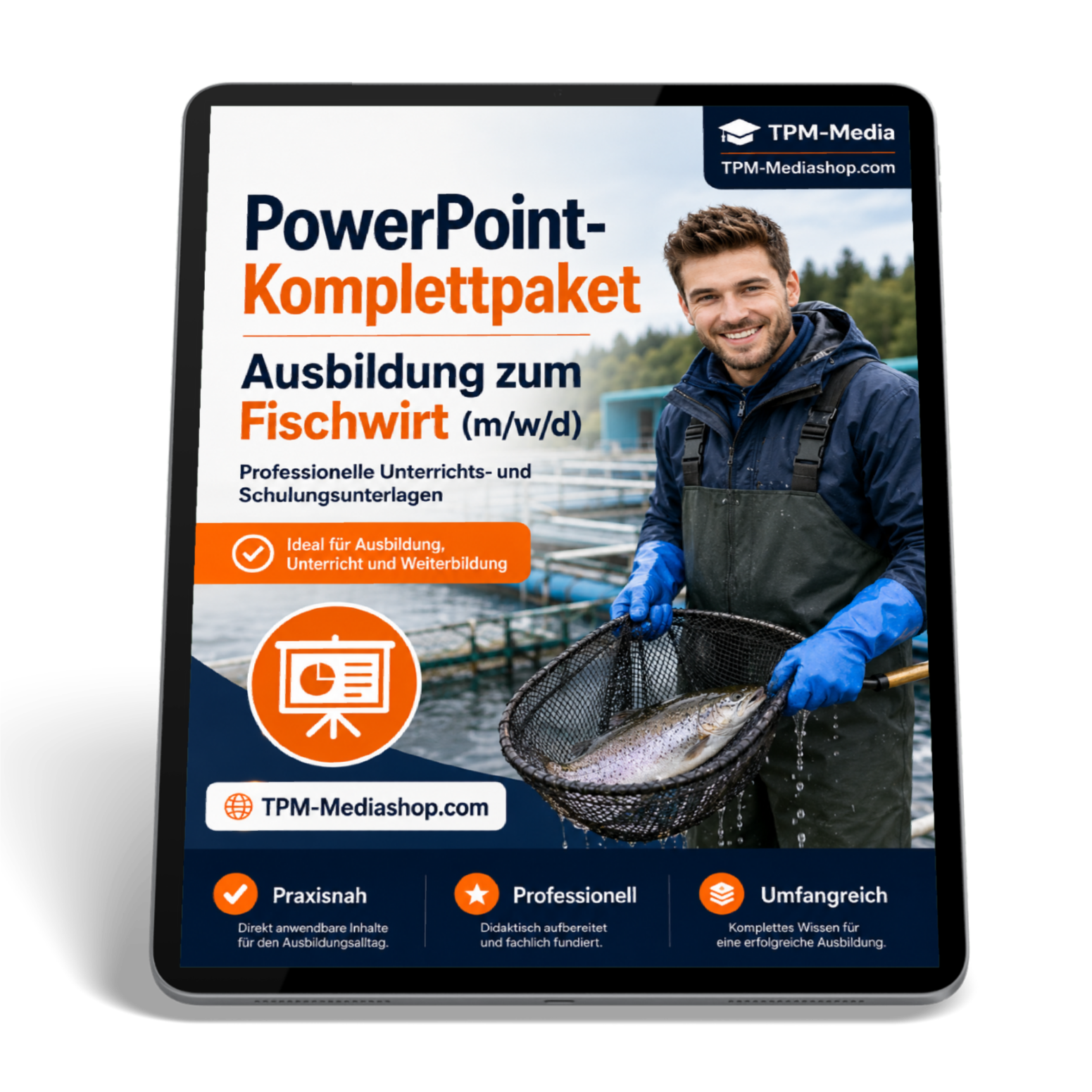 PowerPoint-Komplettpaket - Ausbildung zum Fischwirt (m/w/d)