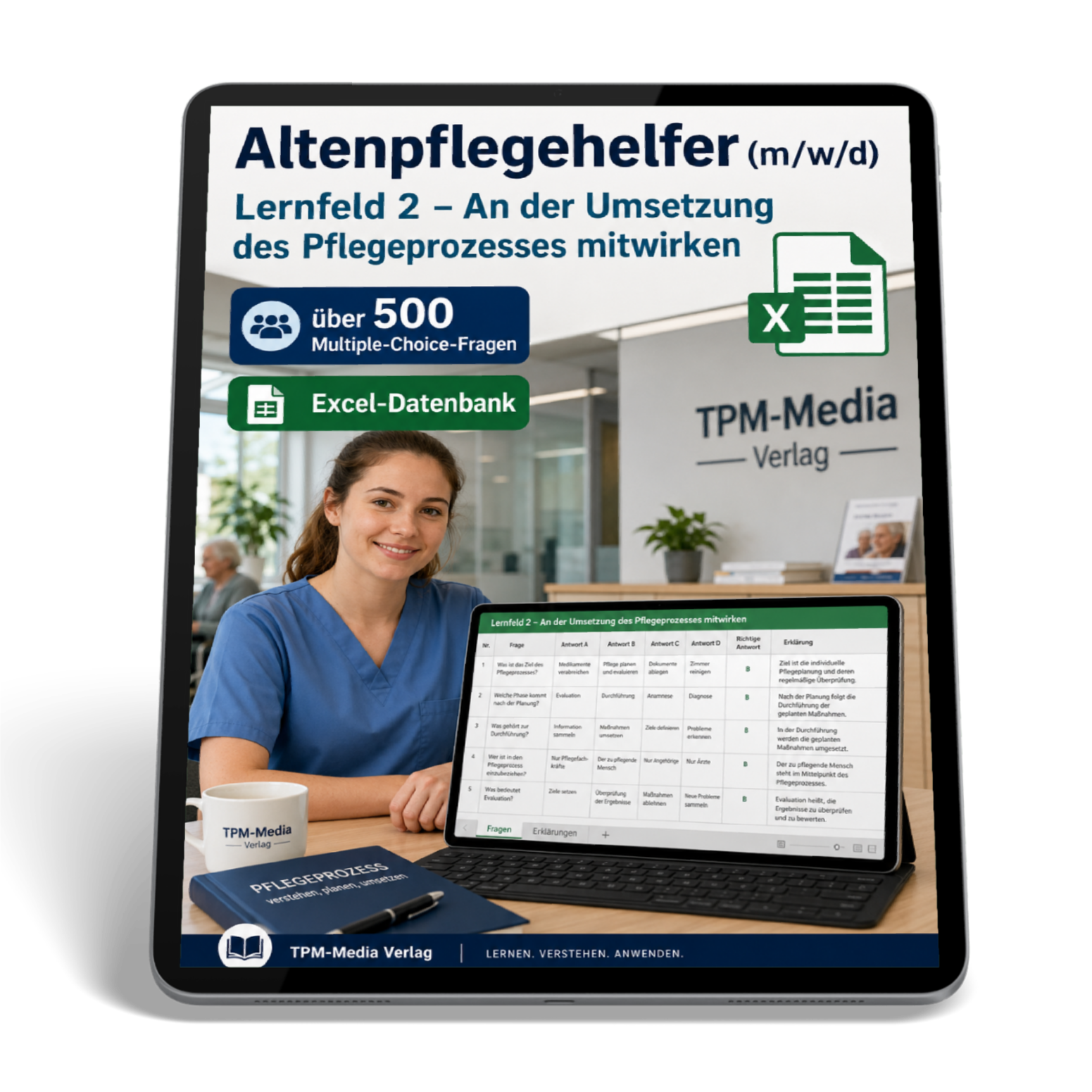 Altenpflegehelfer - Lernfeld 2 gewerbliche Excel-Fragenkatalog Datenbank (Sofort-Download)
