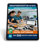 Ergotherapeut - Handlungsfeld 14 gewerbliche Excel-Fragenkatalog Datenbank (Sofort-Download)