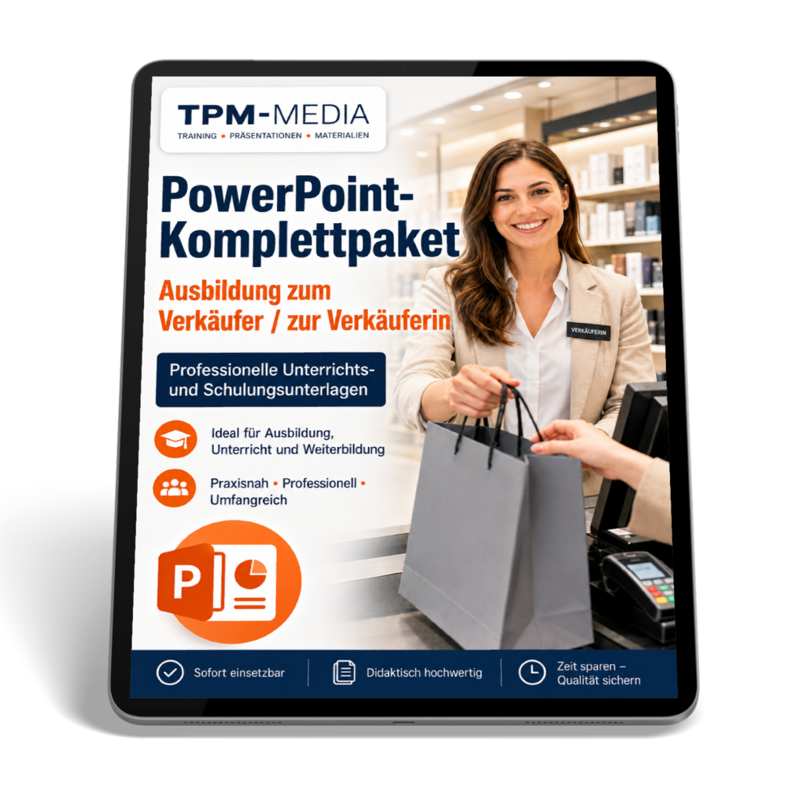 PowerPoint Verkaufsausbildung - Kompaktes Komplettpaket für angehende Verkäufer/-innen