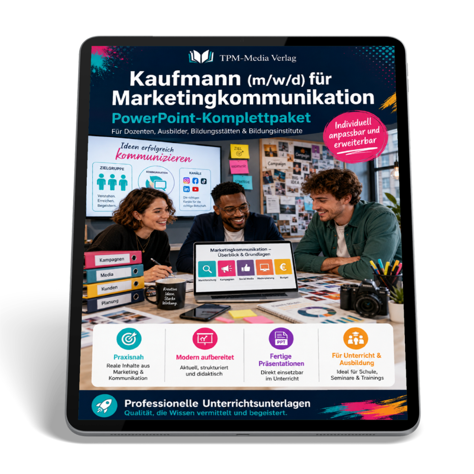 PowerPoint-Komplettpaket für die Ausbildung zum Kaufmann (m/w/d) für Marketingkommunikation