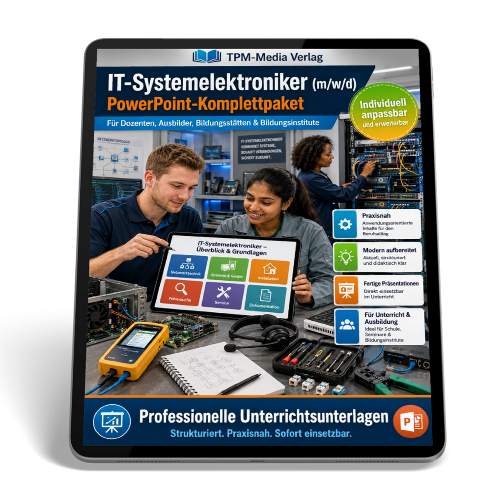PowerPoint-Komplettpaket für die Ausbildung zum IT-Systemelektroniker (m/w/d)