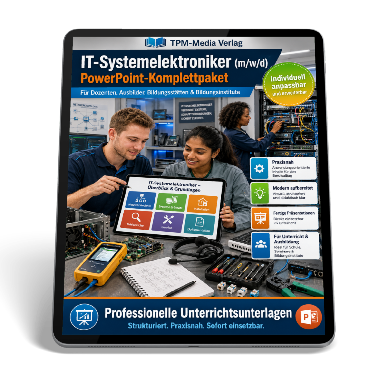 PowerPoint-Komplettpaket für die Ausbildung zum IT-Systemelektroniker (m/w/d)