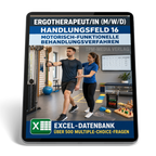Ergotherapeut - Handlungsfeld 16 gewerbliche Excel-Fragenkatalog Datenbank (Sofort-Download)