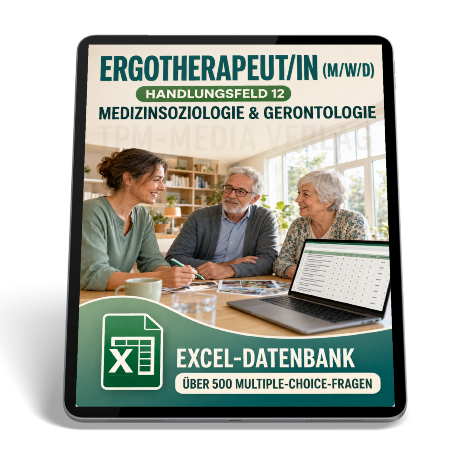 Ergotherapeut - Handlungsfeld 12 gewerbliche Excel-Fragenkatalog Datenbank (Sofort-Download)