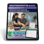 Ergotherapeut - Handlungsfeld 17 gewerbliche Excel-Fragenkatalog Datenbank (Sofort-Download)