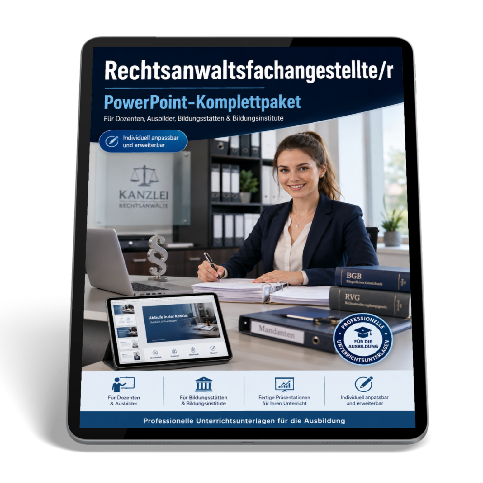 PowerPoint-Komplettpaket für die Ausbildung zur Rechtsanwaltsfachangestellte/r