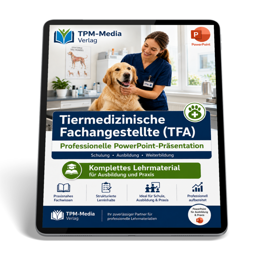 PowerPoint-Komplettpaket für die Tiermedizin Ausbildung zum Fachangestellten (r)