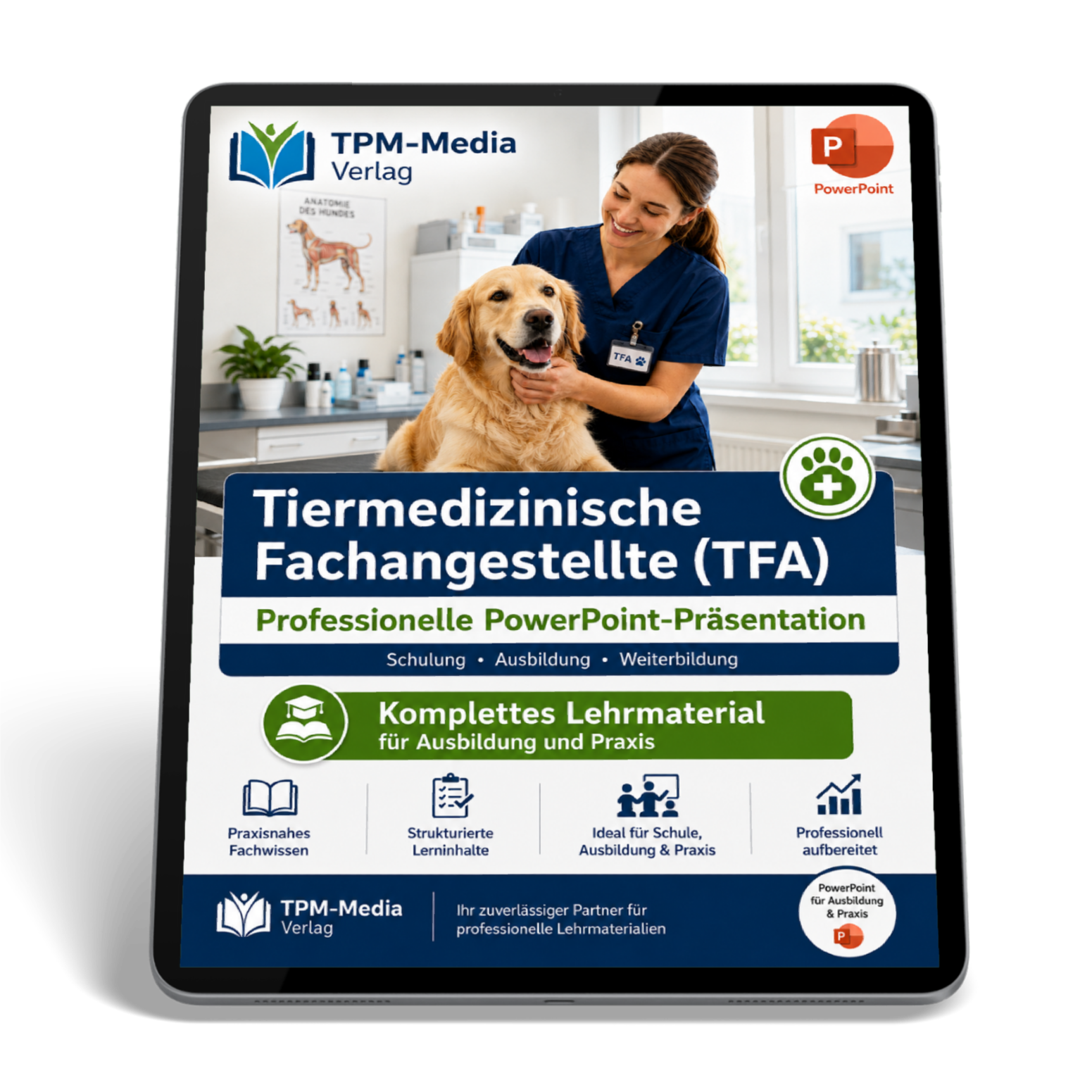PowerPoint-Komplettpaket für die Tiermedizin Ausbildung zum Fachangestellten (r)