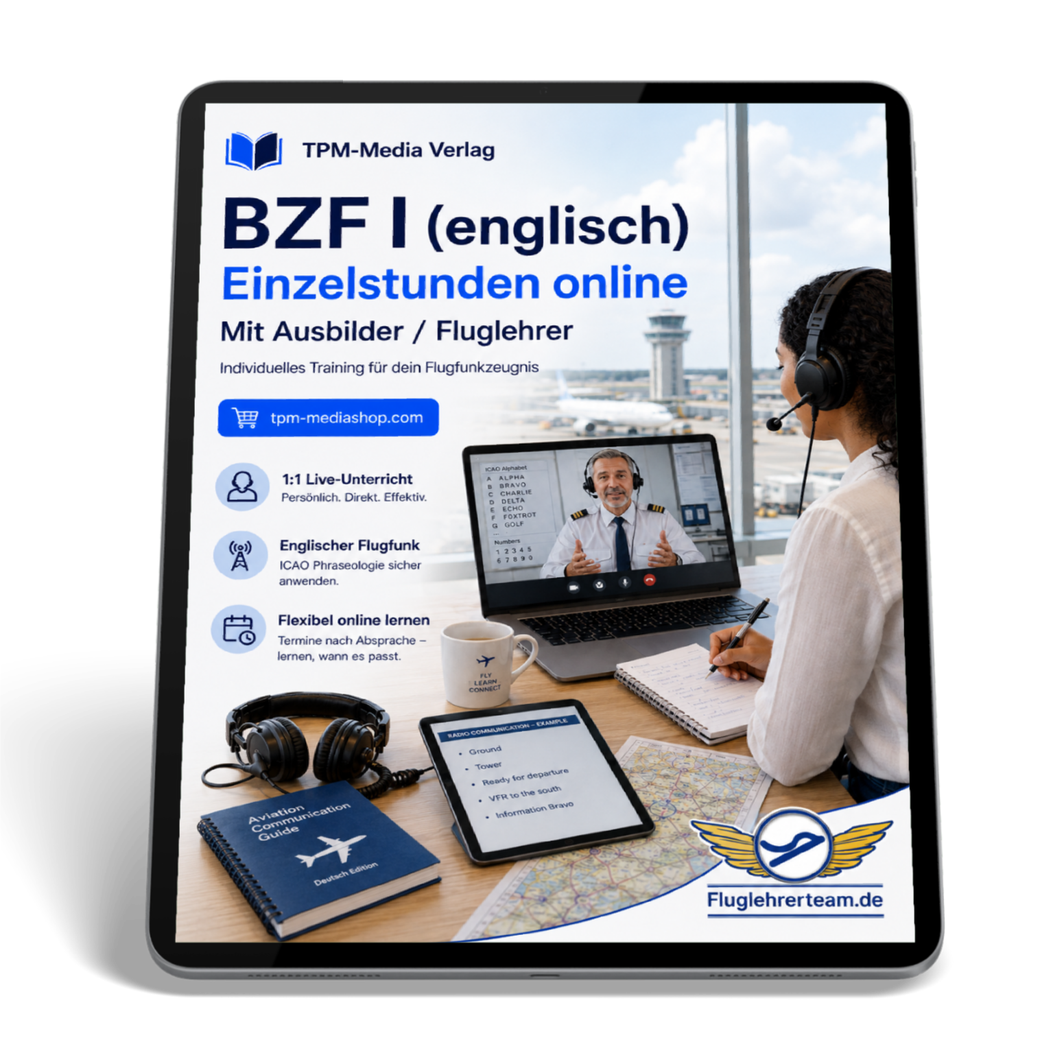 Einzelstunden für BZF I (deutsch/englisch) - Online-Coaching - für www.fluglehrerteam.de
