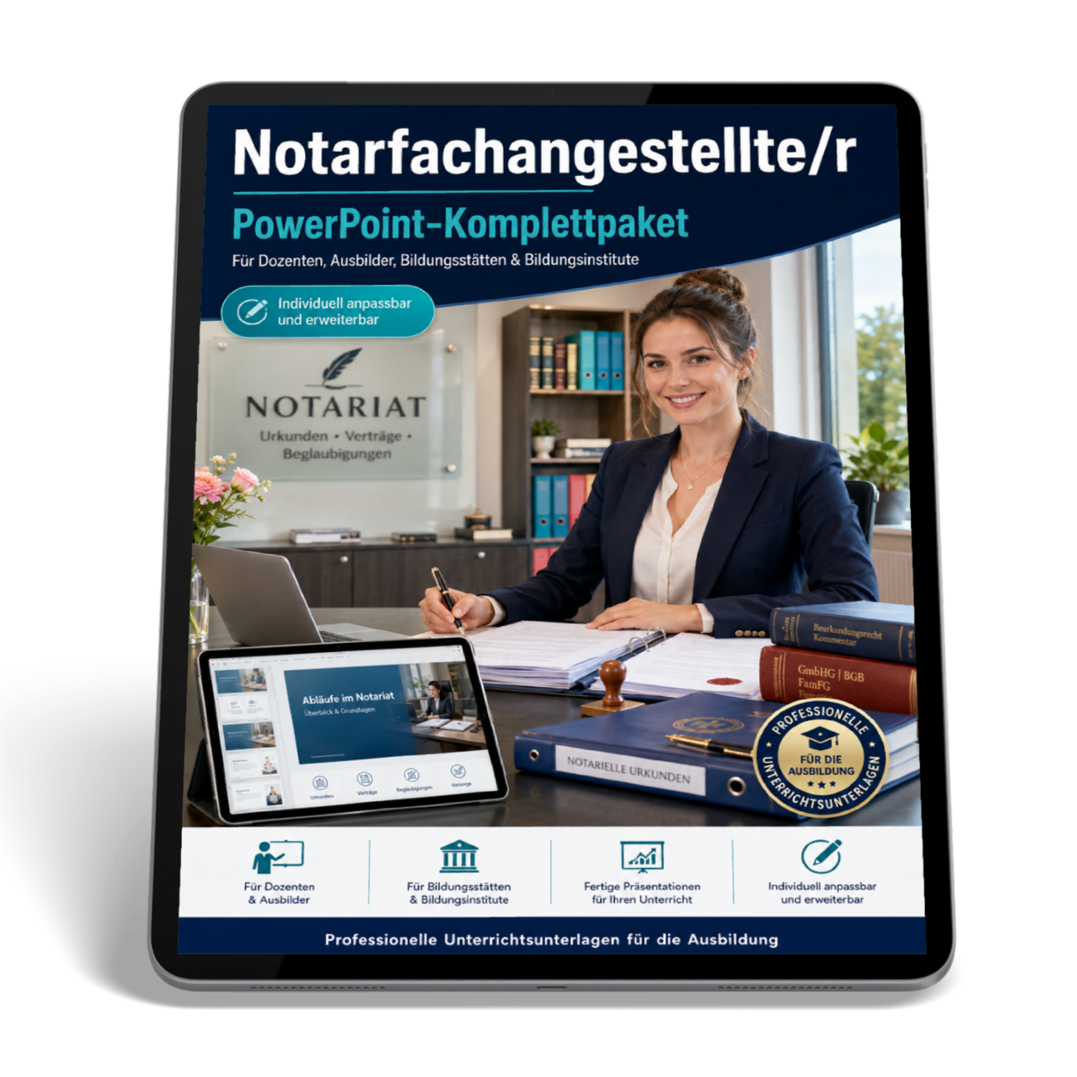 PowerPoint-Komplettpaket für die Ausbildung zur Notarfachangestellten und zum Notarfachangestellten
