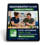 Ergotherapeut (m/w/d) - gewerbliche Excel-Fragenkatalog Komplett-Datenbank mit über 11.000 MC-Fragen (Sofort-Download)
