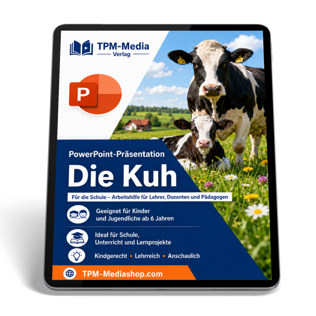 Kühe PowerPoint Präsentation für den Schuleinsatz - Download-Version