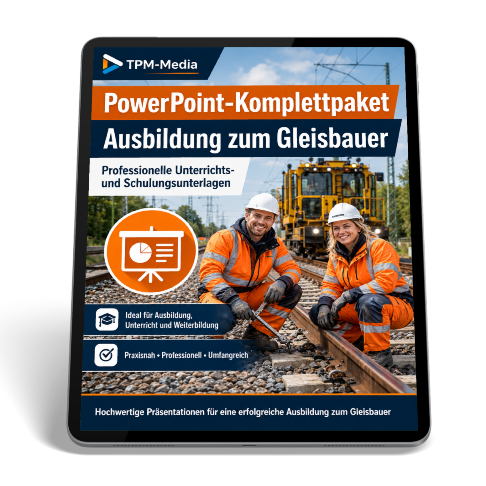 PowerPoint-Komplettpaket - Ausbildung zum Gleisbauer (m/w/d)