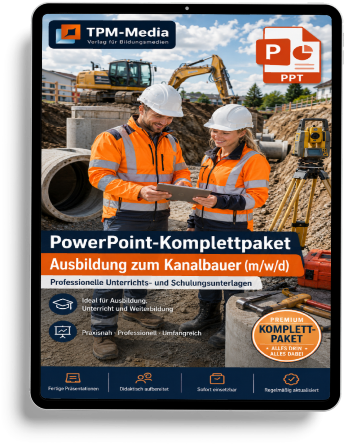 PowerPoint-Komplettpaket - Ausbildung zum Kanalbauer (m/w/d) - TPM-Media Verlag
