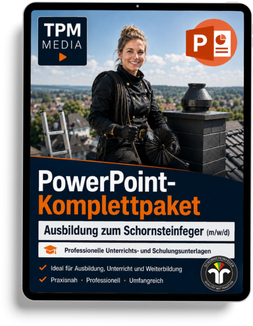 PowerPoint-Schornsteinfeger-Ausbildung: Kompaktes Komplettpaket für die Ausbildung zum Schornsteinfeger (m/w/d)