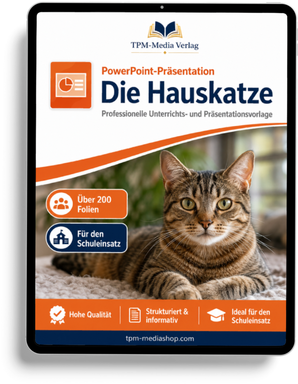 Hauskatze Präsentation Schule - PowerPoint Präsentation für den Schuleinsatz zum Download