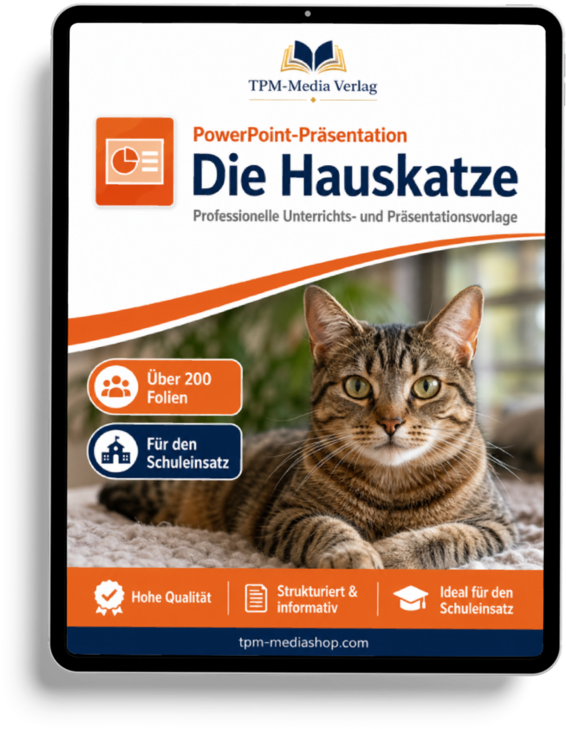 Hauskatze Präsentation Schule - PowerPoint Präsentation für den Schuleinsatz zum Download