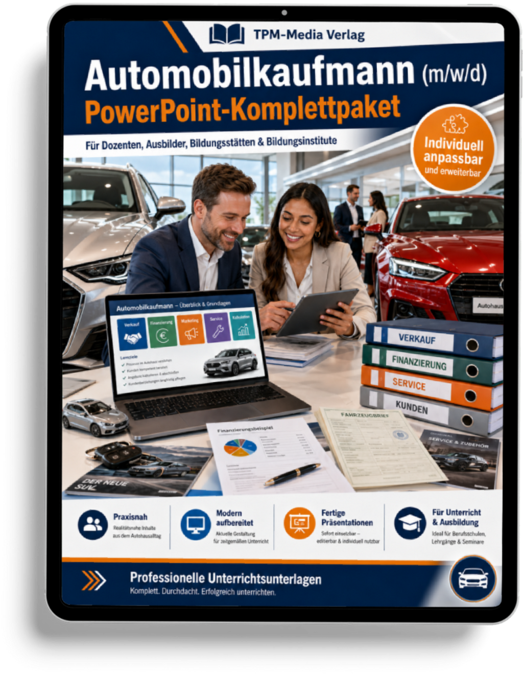PowerPoint-Komplettpaket für die Ausbildung zum Automobilkaufmann (m/w/d)