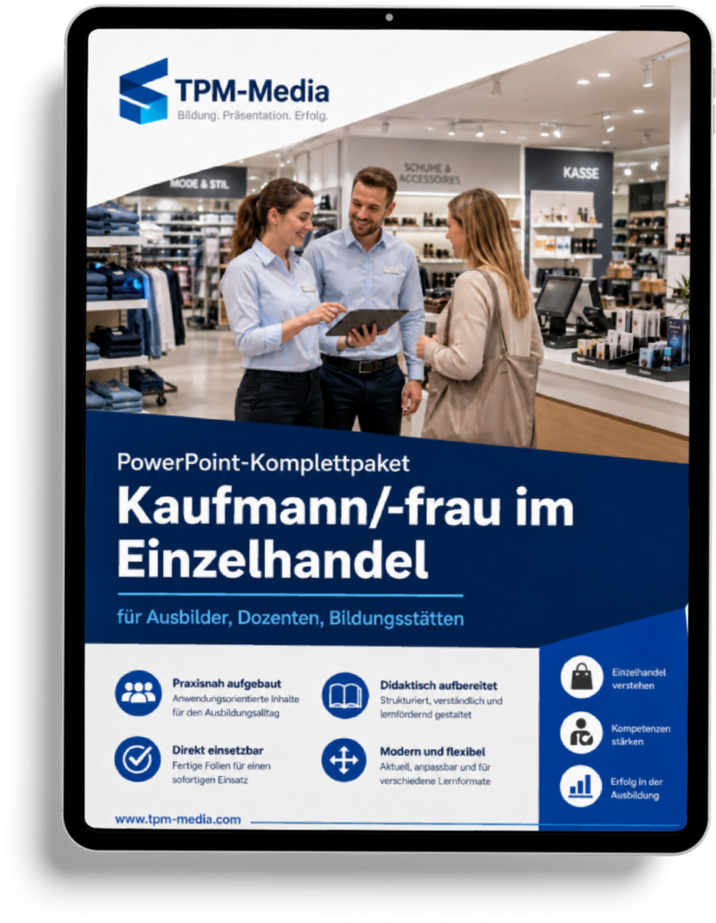 PowerPoint-Komplettpaket für die Ausbildung zum Kaufmann im Einzelhandel / Kauffrau im Einzelhandel
