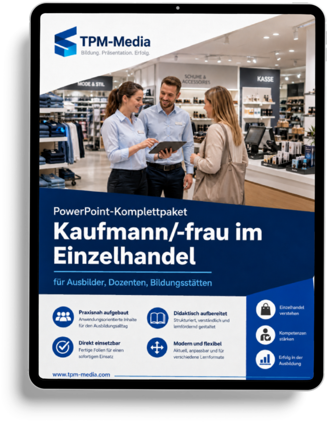 PowerPoint-Komplettpaket für die Ausbildung zum Kaufmann im Einzelhandel / Kauffrau im Einzelhandel