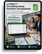 Kaufmann für Büromanagement - Lernfeld 11 gewerbliche Excel-Fragenkatalog Datenbank (Sofort-Download)
